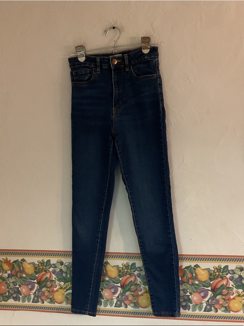 Forever 21 High-Rise Skinny Jeans Size 27 Dark Wash